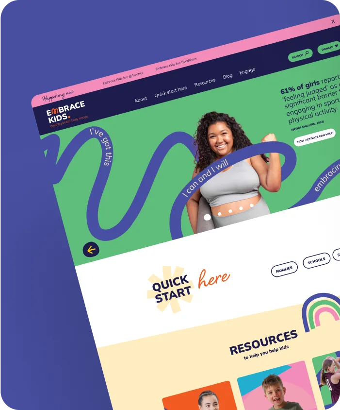 The Embrace Kids hub