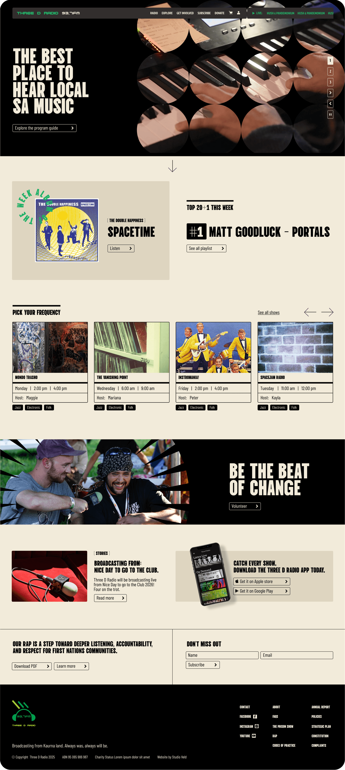 Three D Portfolio Website screenshot