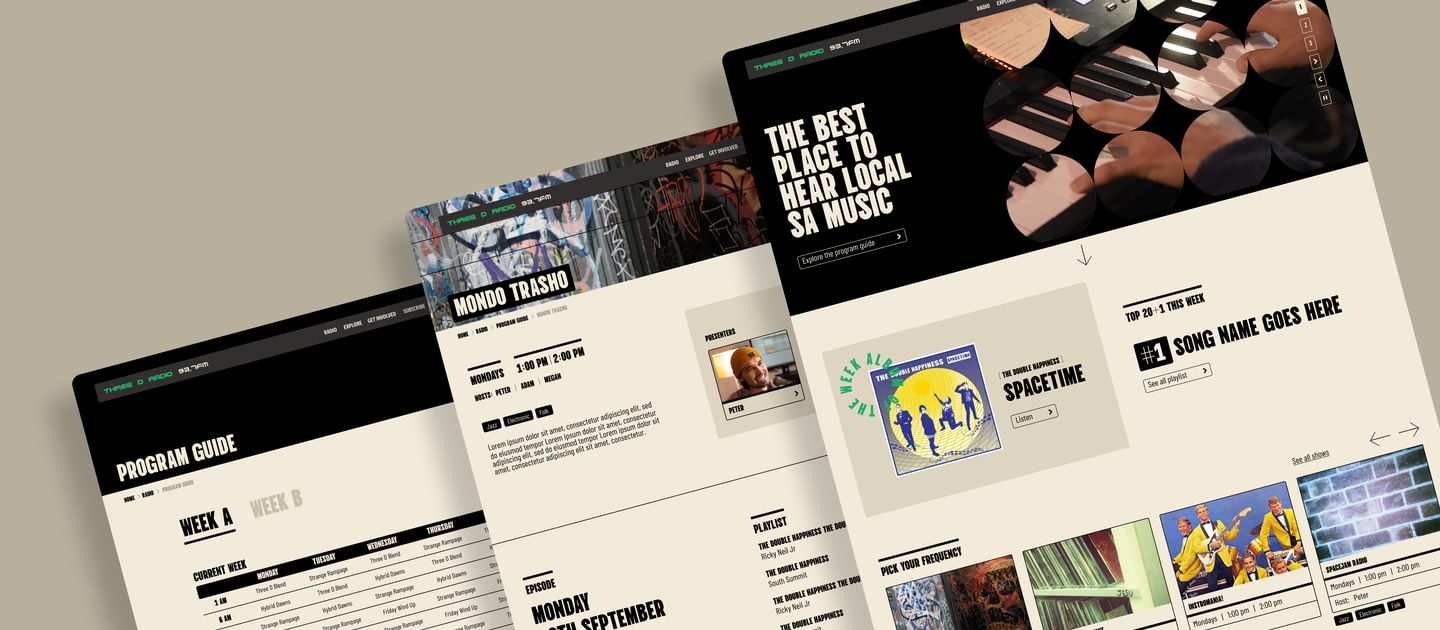 Three D Portfolio Feature centre desktop